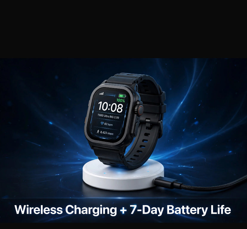 T900 Ultra BIG 2.09 Smart Watch Bluetooth Call Wireless Charging 100+ Sports Modes
