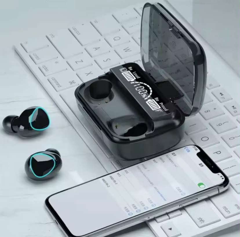 M10 TWS Wireless Earbuds - 2500mAh Power Bank + LED Display