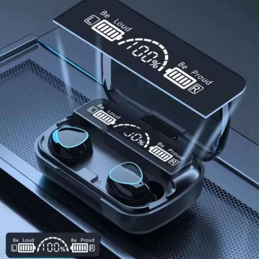 M10 TWS Wireless Earbuds - 2500mAh Power Bank + LED Display